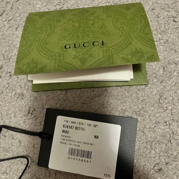 Gucci Beige and Brown Monogram Backpack - Picture 5 of 5